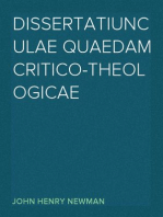Dissertatiunculae Quaedam Critico-Theologicae by John Henry Newman